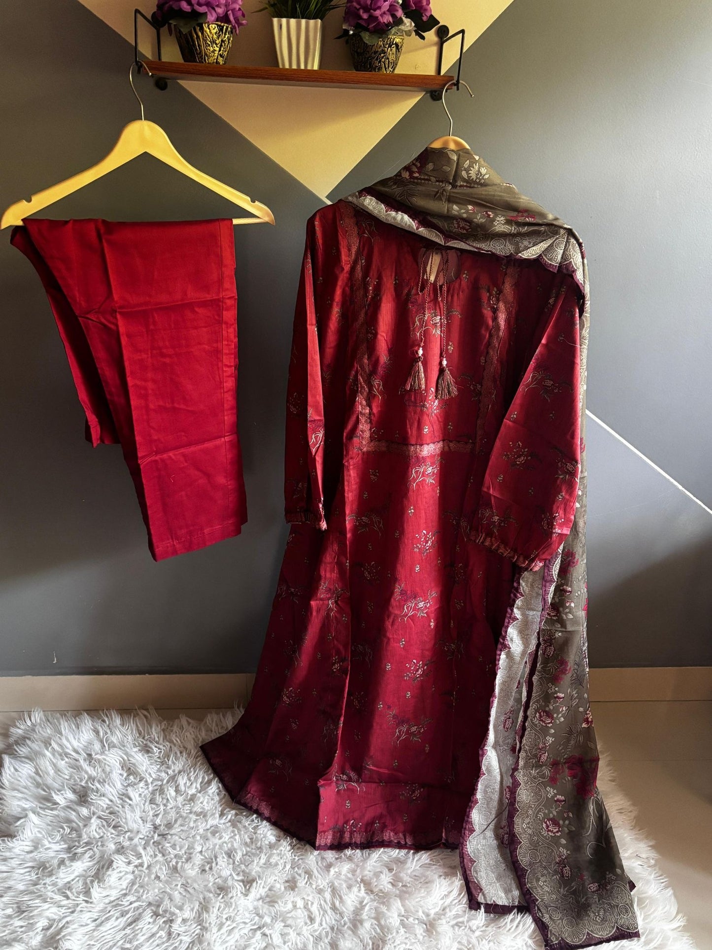 Bin Saeed 3 Piece Lawn Frock