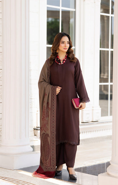 Raniyah- 3 Piece with winter Shawl Ready-to-wear