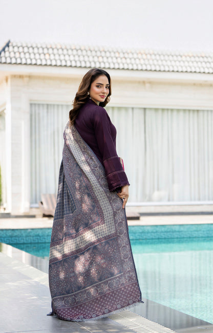 Raniyah- 3 Piece with winter Shawl Ready-to-wear