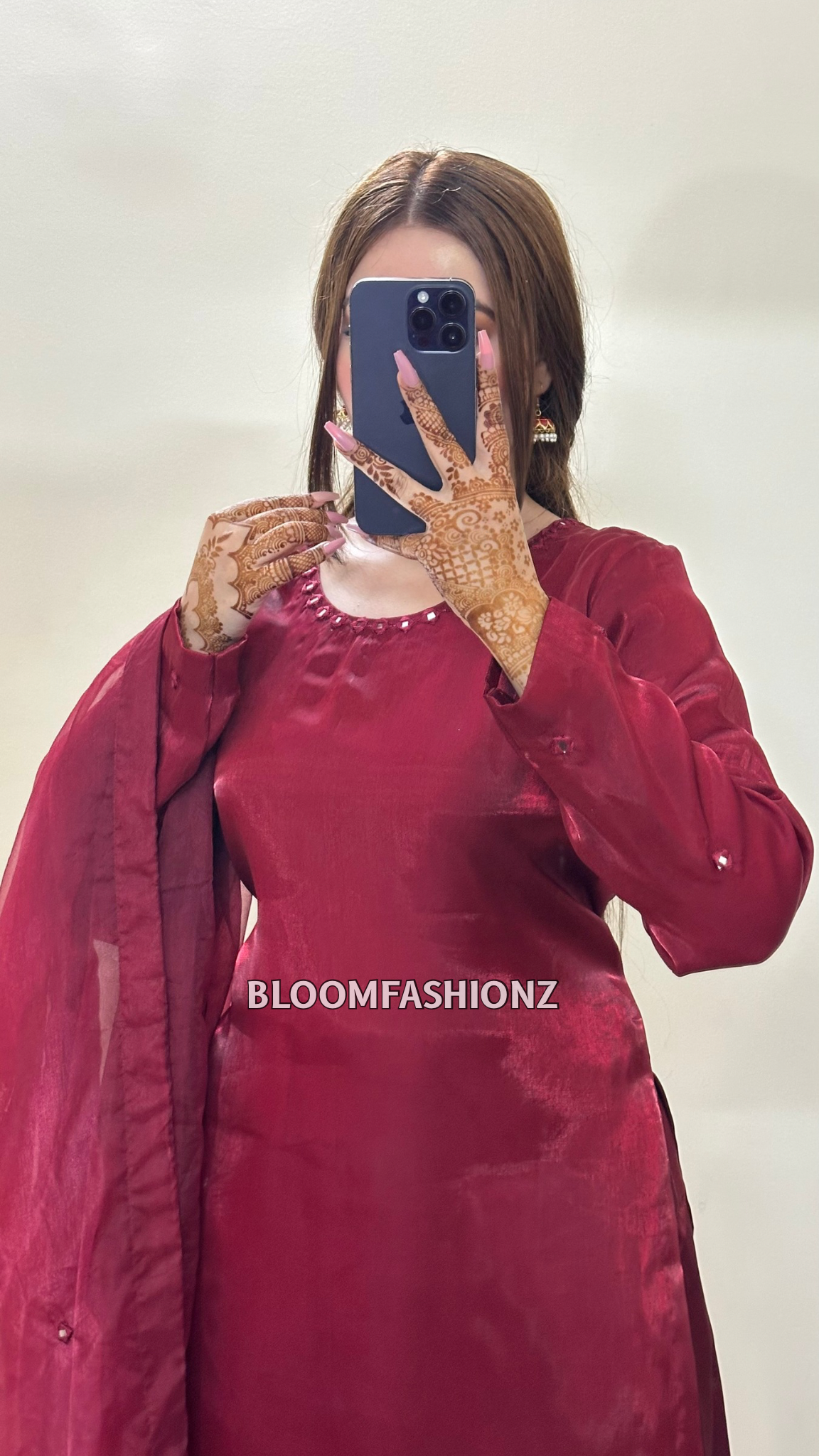 3 Piece Silk Farshi Suit