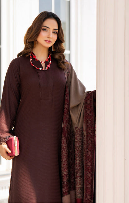 Raniyah- 3 Piece with winter Shawl Ready-to-wear