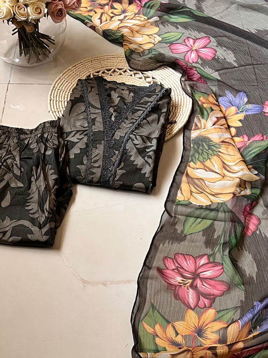 3 Piece Embroidered Lawn