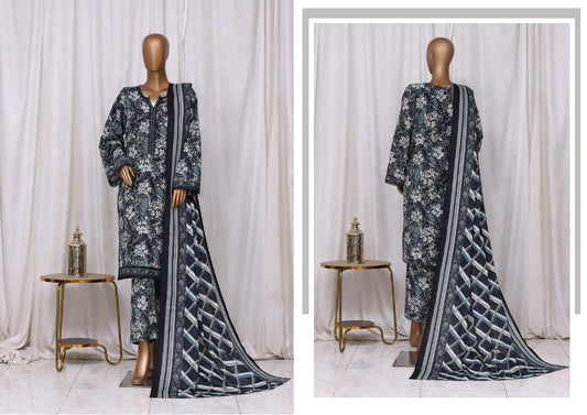 Bin Saeed 3 Piece Khader Stitched Suit