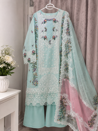 Chicken Luxury Lawn Embroidered 3 piece