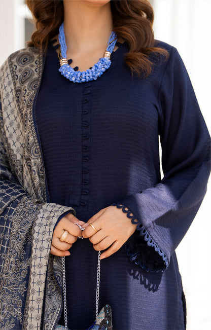 Raniyah- 3 Piece with winter Shawl Ready-to-wear