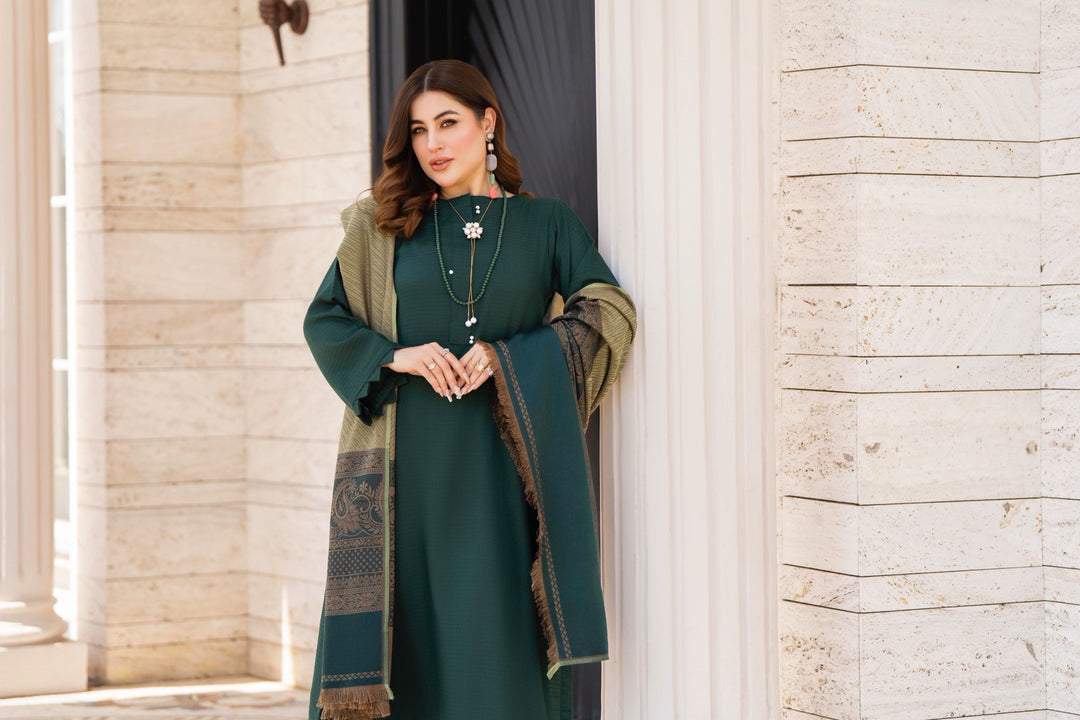 Raniyah- 3 Piece with winter Shawl Ready-to-wear