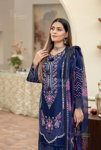 Karma 3 Piece Embroidered Suit