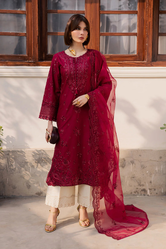 3pc Embroidered Suit