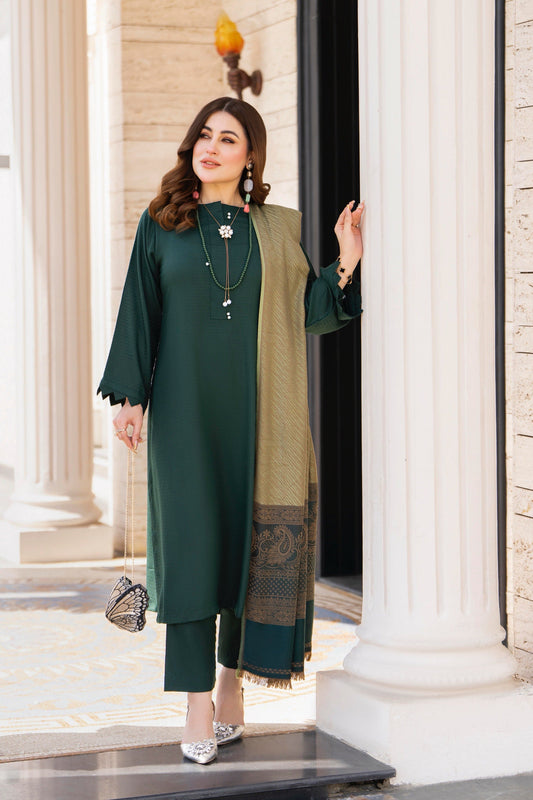 Raniyah- 3 Piece with winter Shawl Ready-to-wear