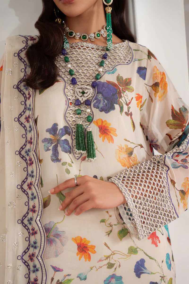 Nureh Luxury Embroidered Chiffon