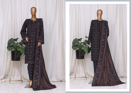 Bin Saeed 3 Piece Khader Stitched Suit