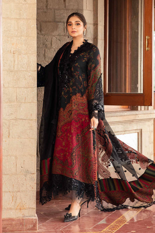 3 Piece stitched Embroidered Woven Suit