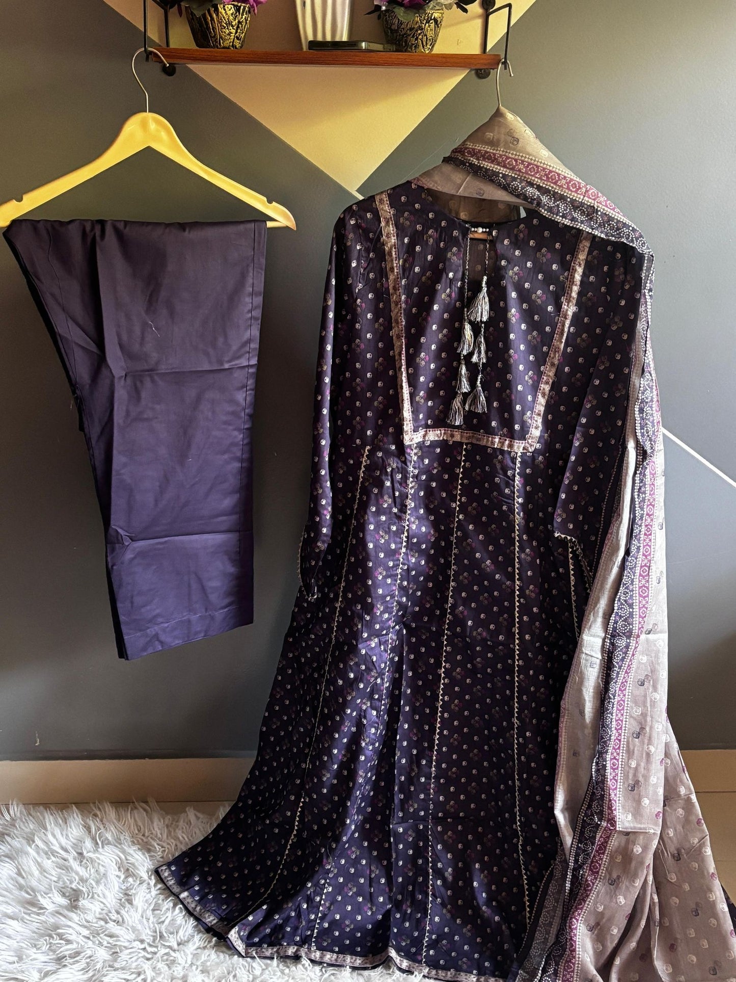 Bin Saeed 3 Piece Lawn Frock