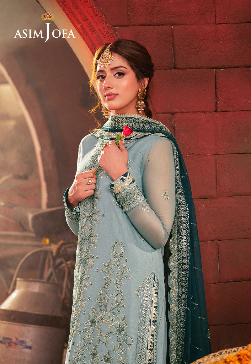 Asim Jofa Embroidered Chiffon