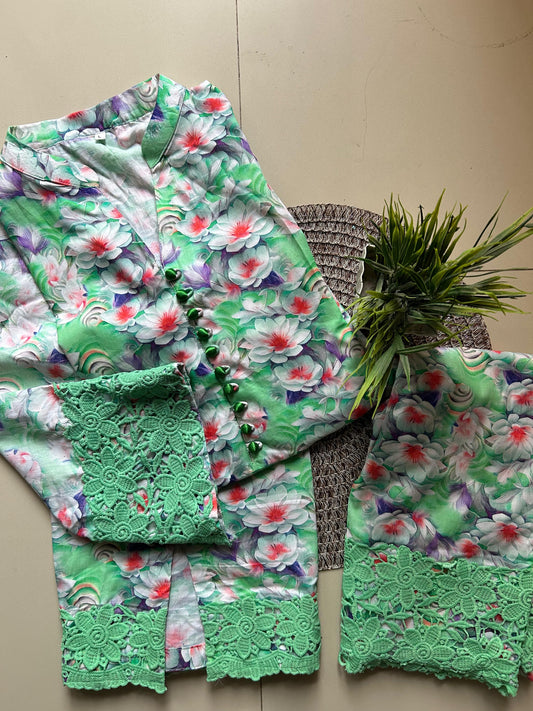 2Pc Printed Dress