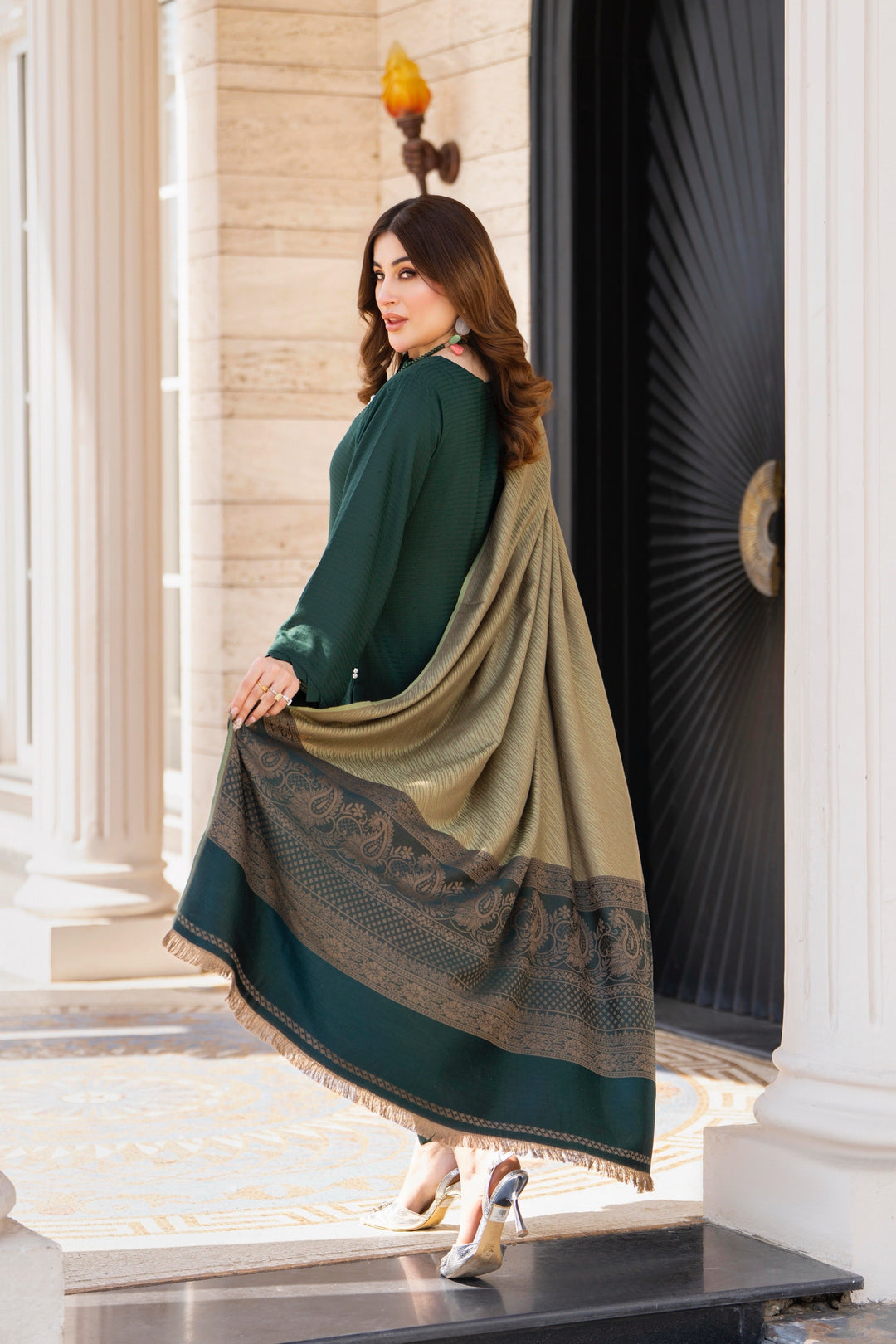 Raniyah- 3 Piece with winter Shawl Ready-to-wear