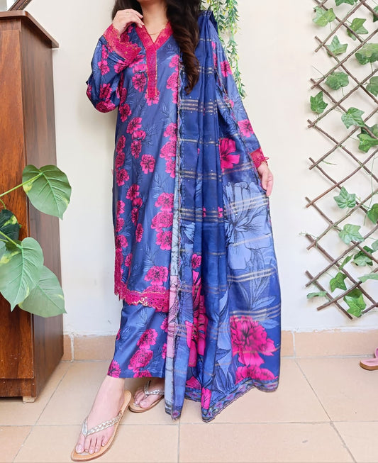 3 Piece Linen Ready-to-wear
