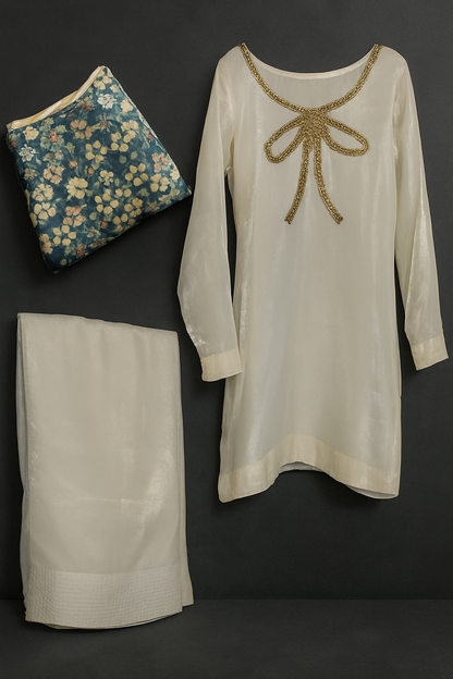 3 Piece Shesha Silk Suit