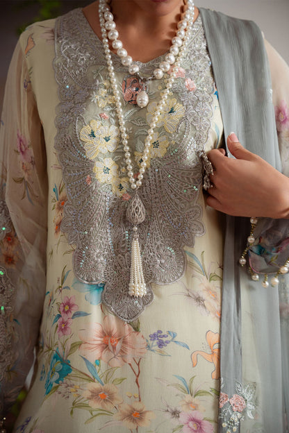 Nureh Luxury Embroidered Chiffon