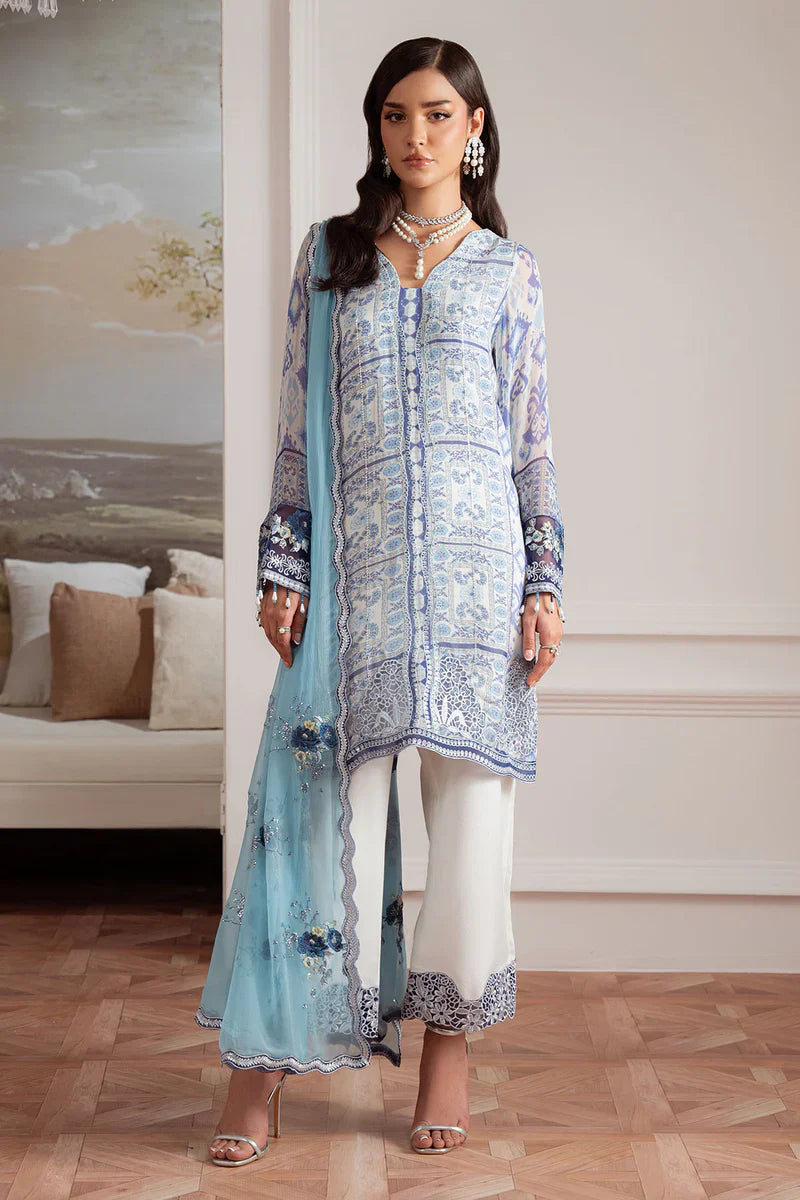 Nureh Luxury Embroidered Chiffon