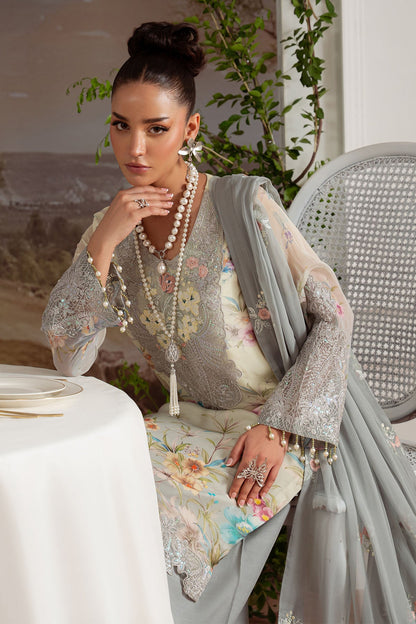 Nureh Luxury Embroidered Chiffon