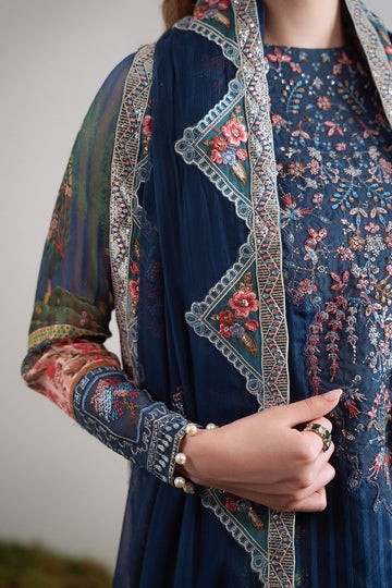 Nureh Luxury Embroidered Chiffon