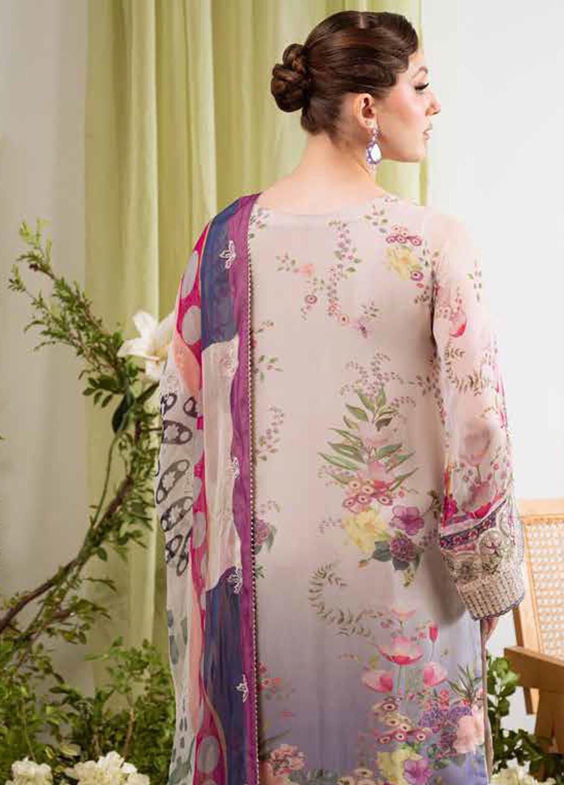 Nureh Luxury Embroidered Chiffon