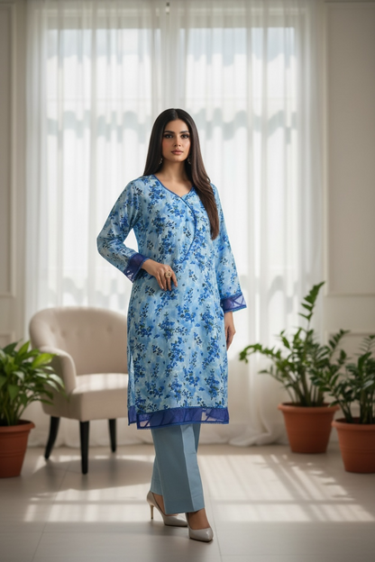Sehar - 2 Piece Printed Linen