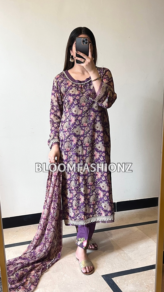 3 Piece Embroidered Pure Lawn Suit