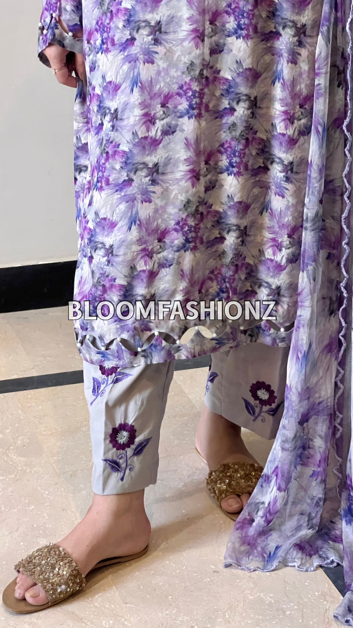 3 Piece Embroidered Pure Lawn Suit