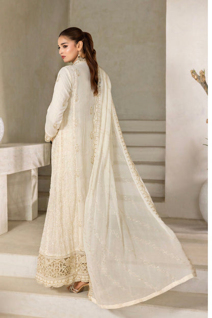 Embriordered Chiffon Gown