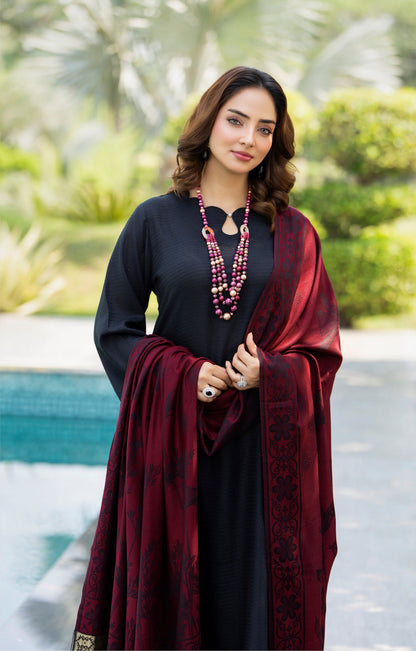 Raniyah- 3 Piece with winter Shawl Ready-to-wear