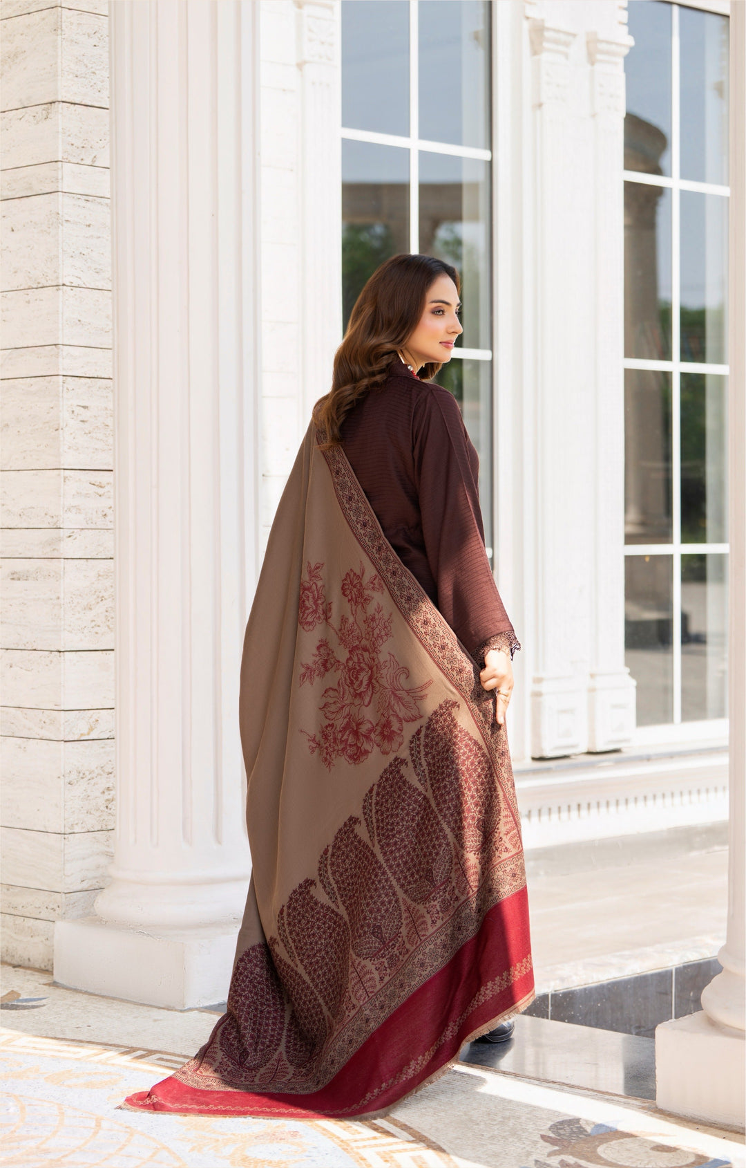 Raniyah- 3 Piece with winter Shawl Ready-to-wear