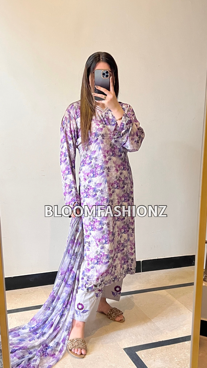 3 Piece Embroidered Pure Lawn Suit
