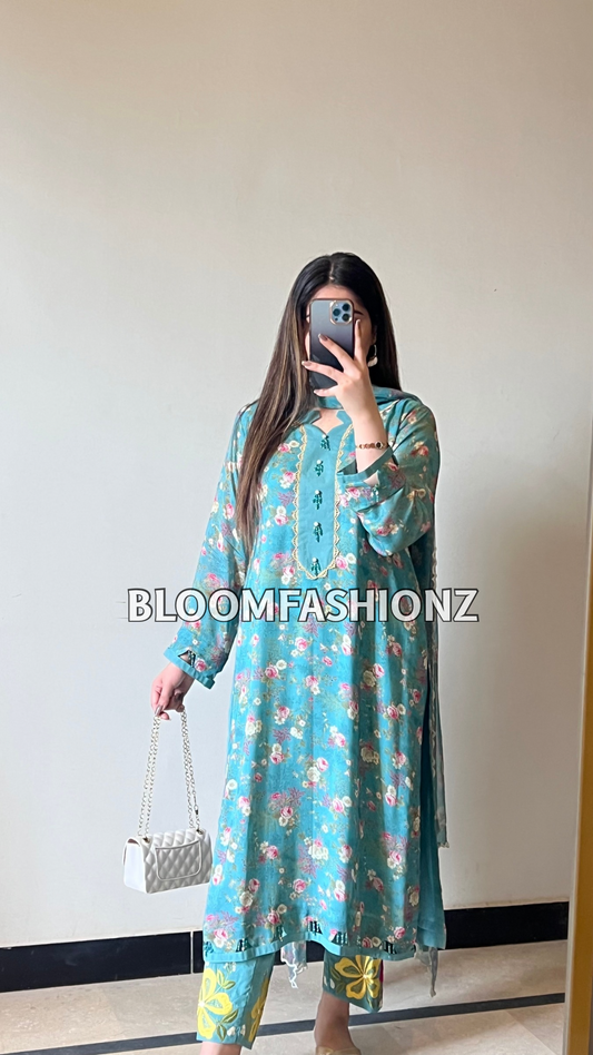 3 Piece Embroidered Pure Lawn Suit