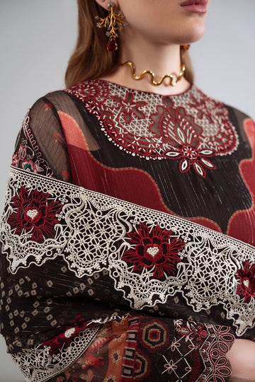 Nureh Luxury Embroidered Chiffon