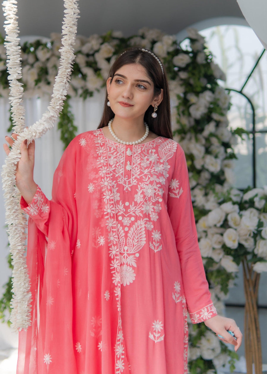 Three Piece Embroidered Suit