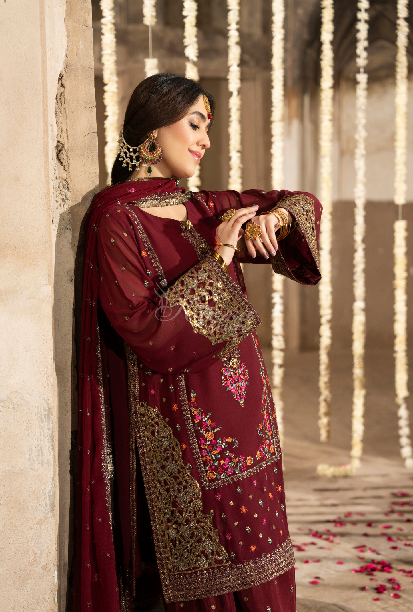 Karma 3 Piece Embroidered Suit