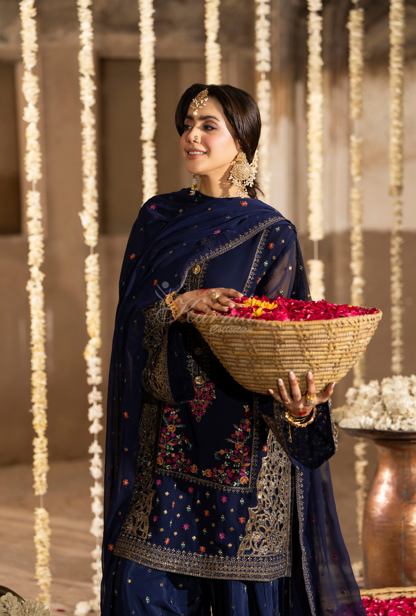 Karma 3 Piece Embroidered Suit