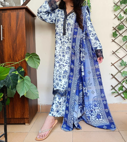 3 Piece Linen Ready-to-wear