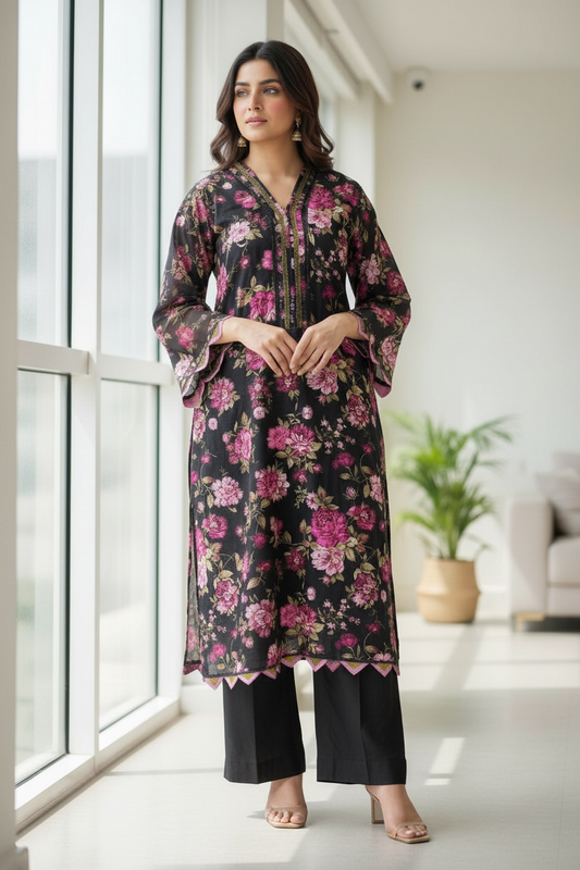 Sehar - 2 Piece Printed Linen