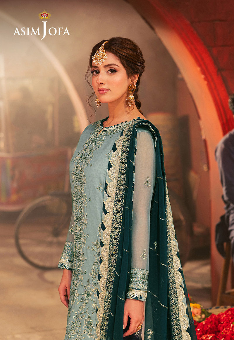 Asim Jofa Embroidered Chiffon