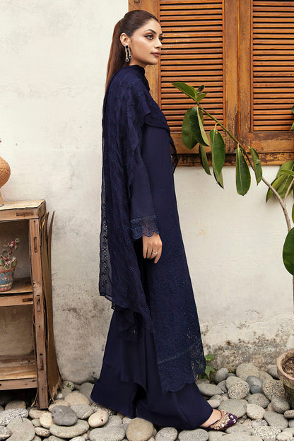 Motifz Embroidered Three Piece Linen Suit