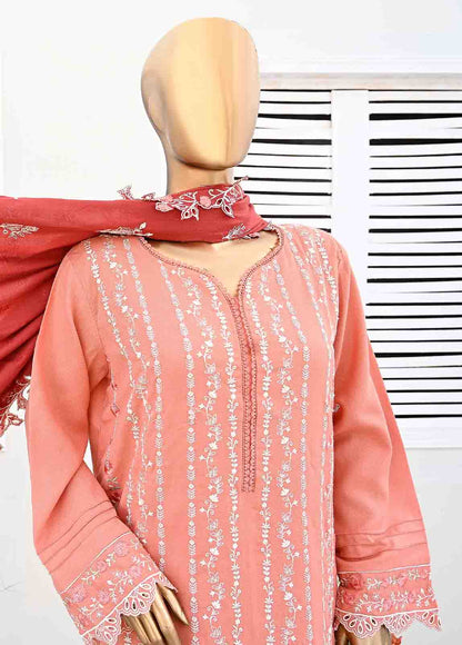 Bin Saeed Embroidered Three Piece Suit