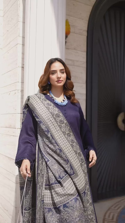 Raniyah- 3 Piece with winter Shawl Ready-to-wear