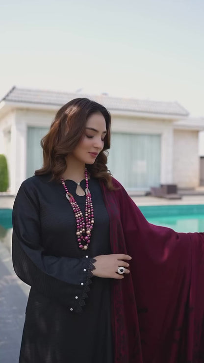 Raniyah- 3 Piece with winter Shawl Ready-to-wear