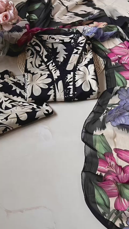 3 Piece Embroidered Lawn