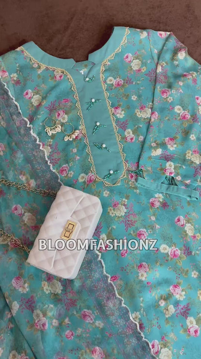3 Piece Embroidered Pure Lawn Suit