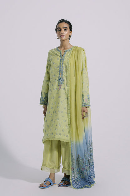 Ethnic Embroidered Three Piece Suit