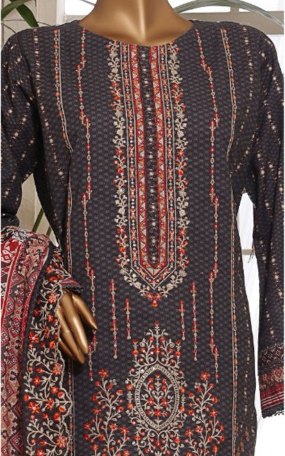 Riwayat Embroidered Khaddar Three Piece Suit